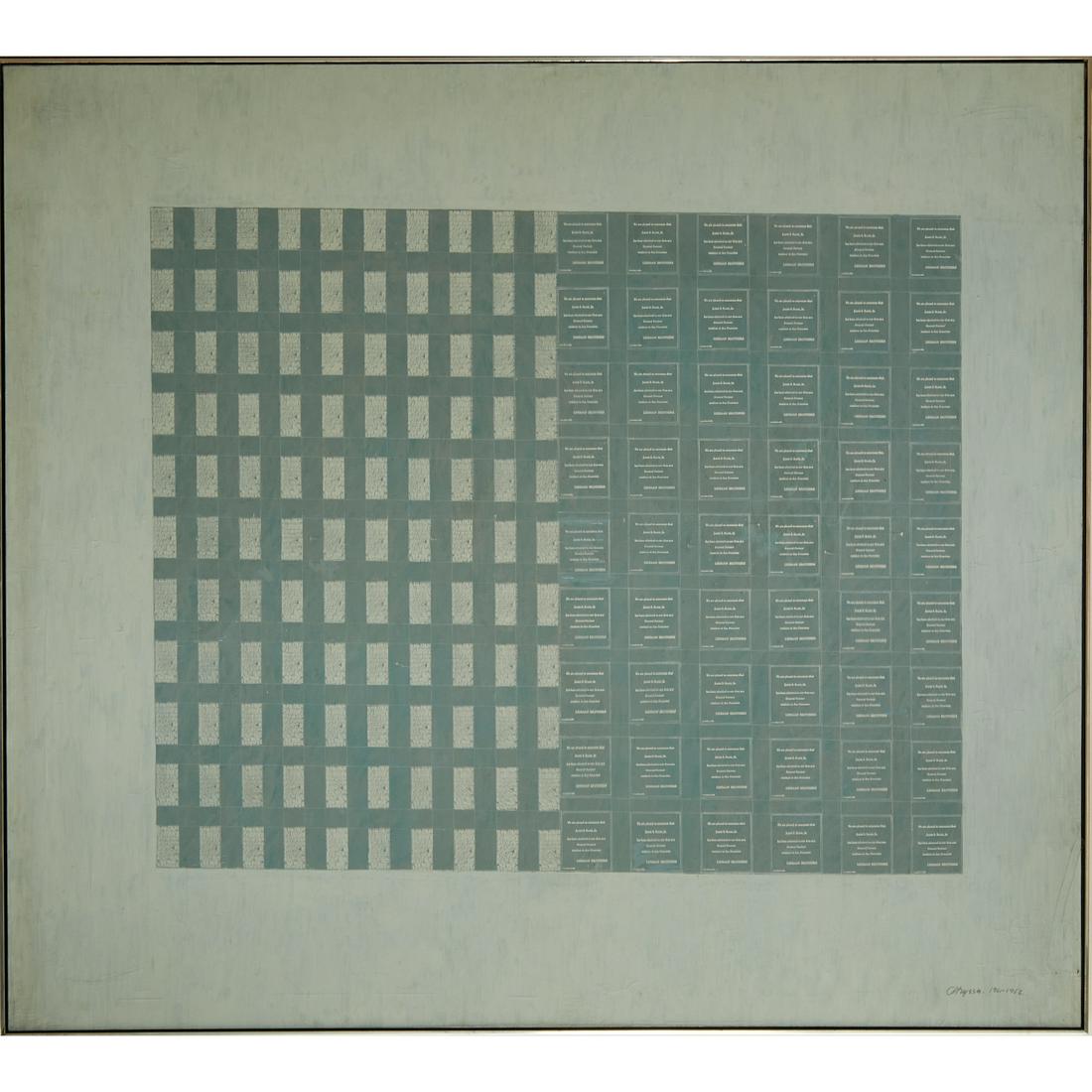 Chryssa, large scale oil on canvas, 1962 (1 of 13)