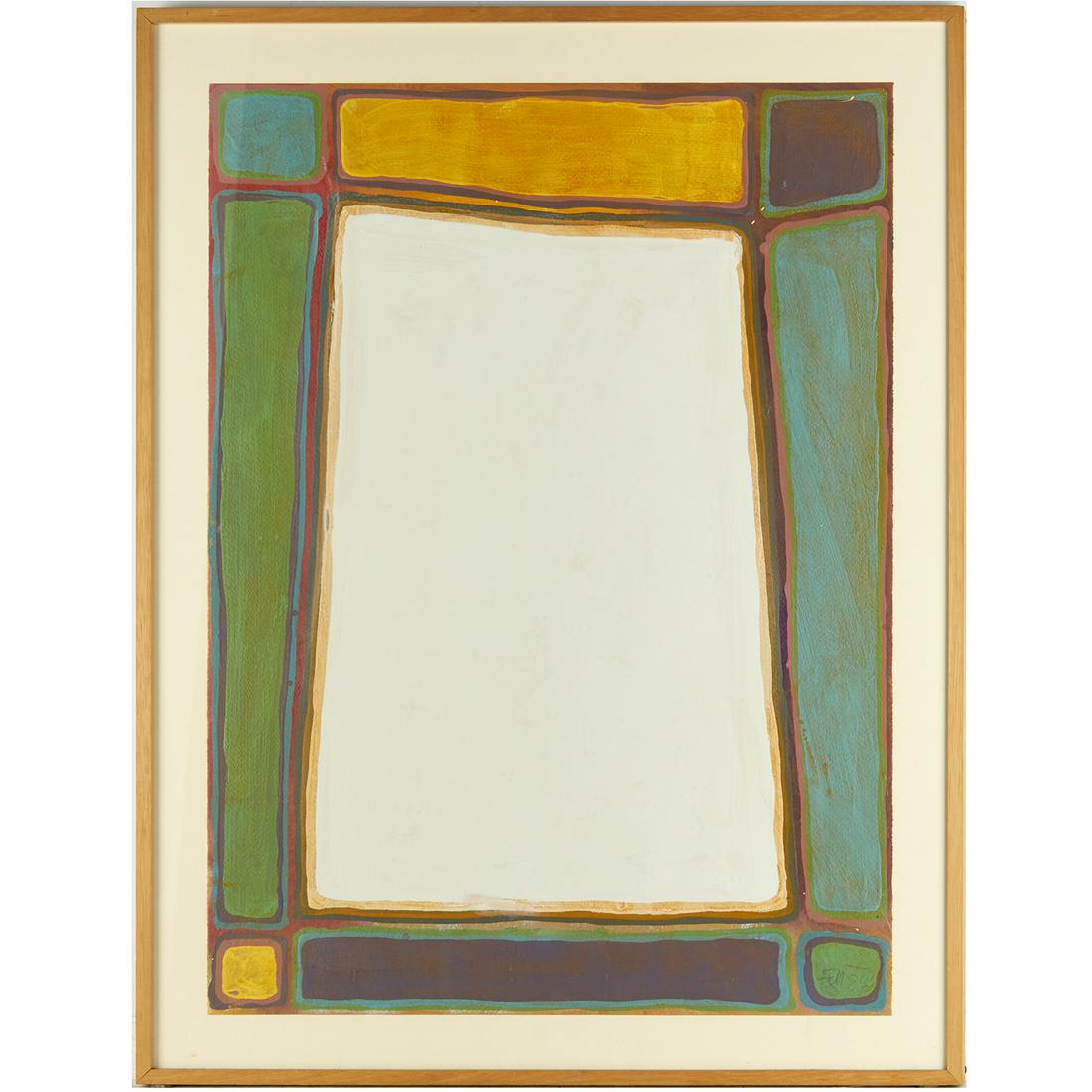 Edward Meneeley, tempera on paper, 1984 (1 of 5)
