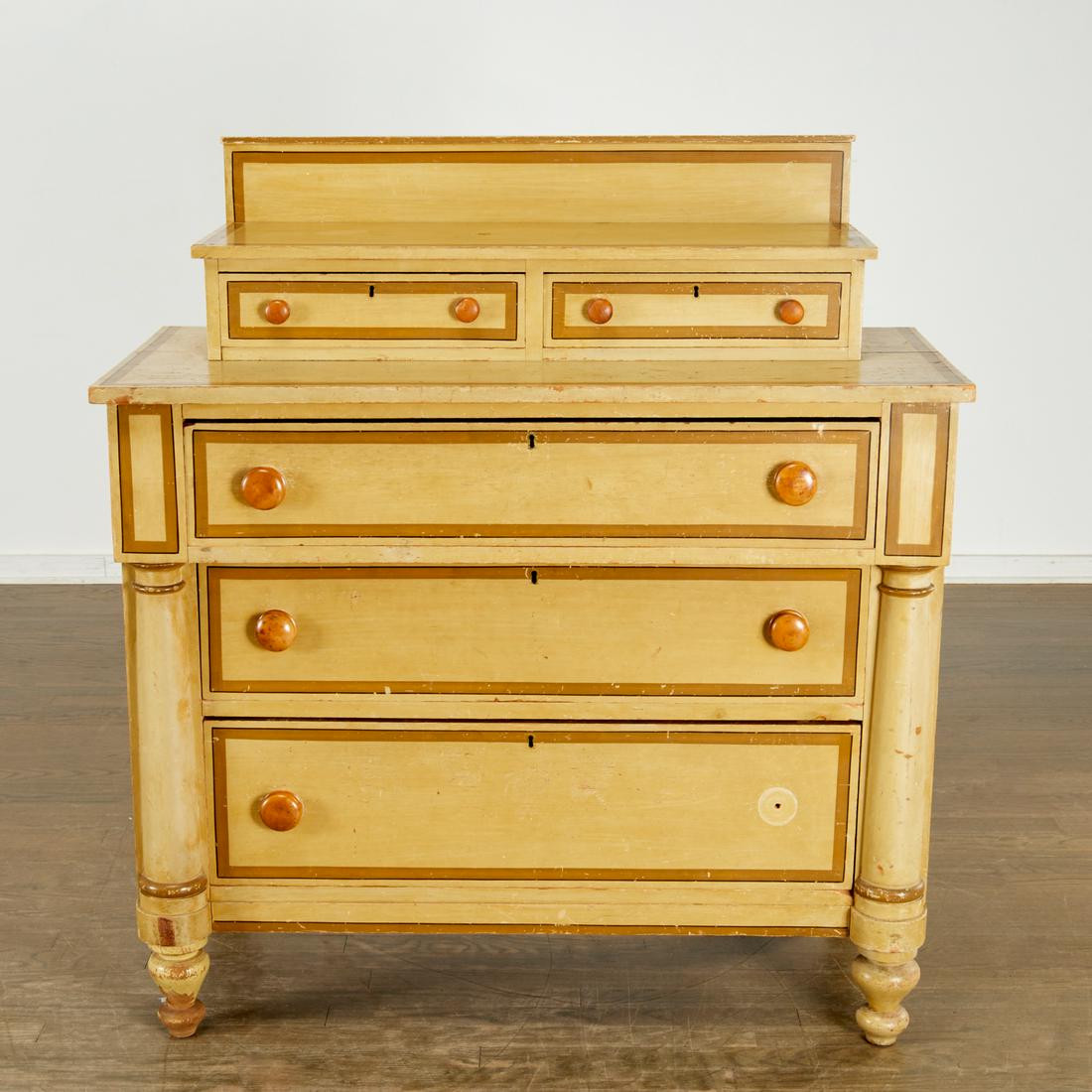 Parish Hadley, painted American Classical chest (1 of 8)
