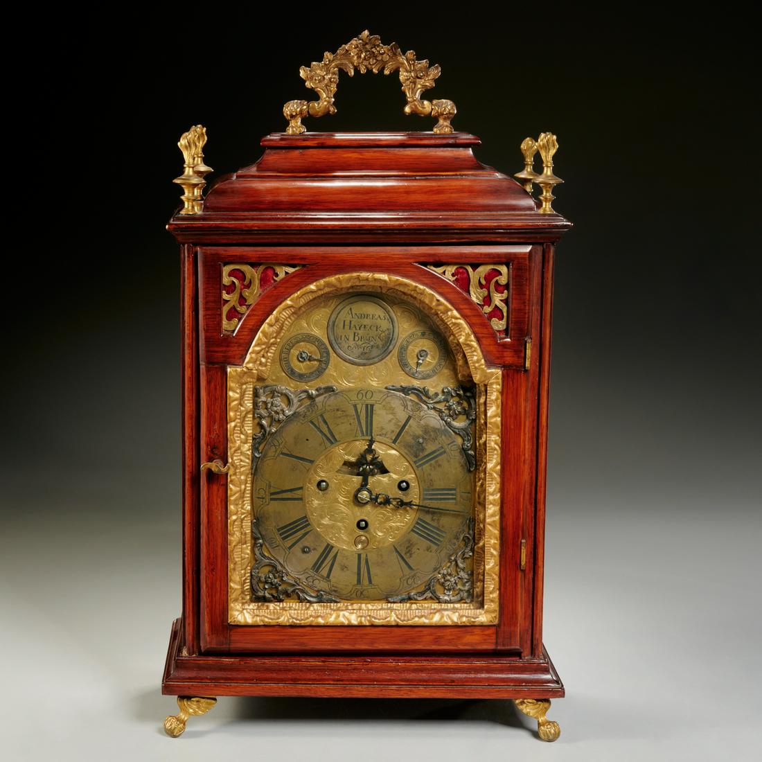 Continental bronze mounted repeating bracket clock (1 of 8)