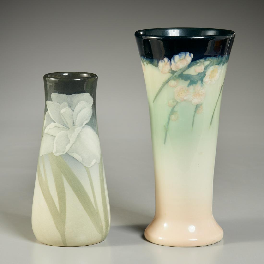 Rookwood, (2) Elizabeth Lincoln vases (1 of 6)