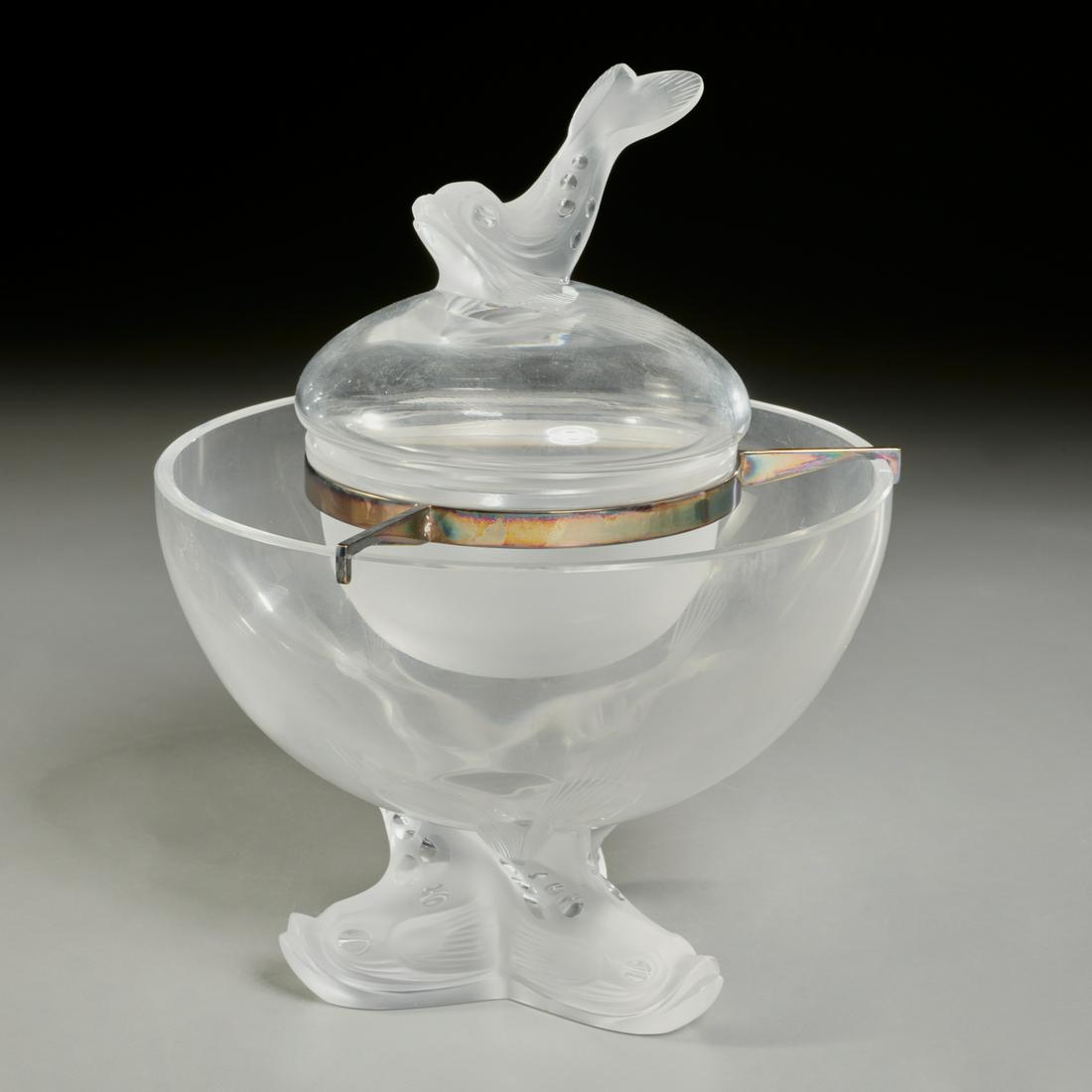Lalique, "Igor" caviar bowl and stand (1 of 6)