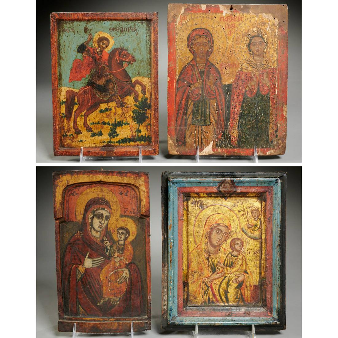 (4) Greek icons, one ex-Hagia Sophia (1 of 10)