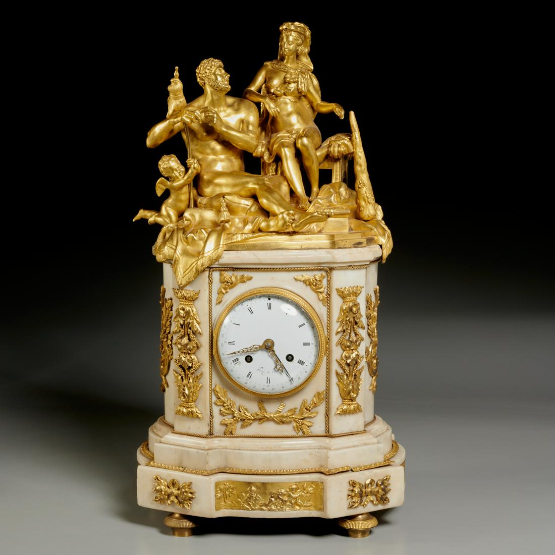 Large Louis XVI Hercules & Omphale mantel clock (1 of 8)