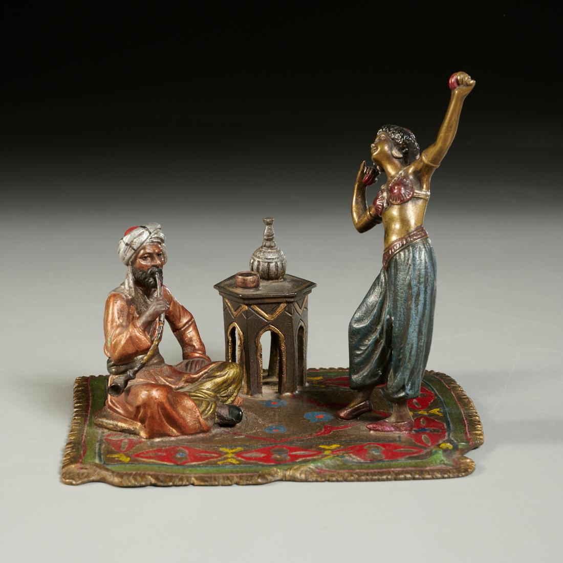 Franz Bergmann, bronze figural group (1 of 6)