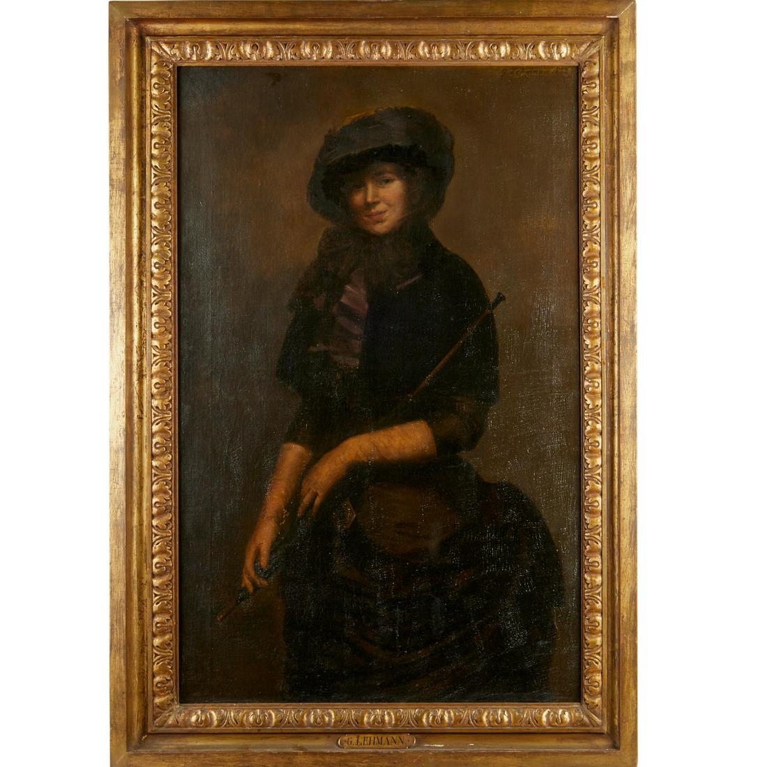 Gregoire Lehmann, large oil on canvas, 1883 (1 of 6)