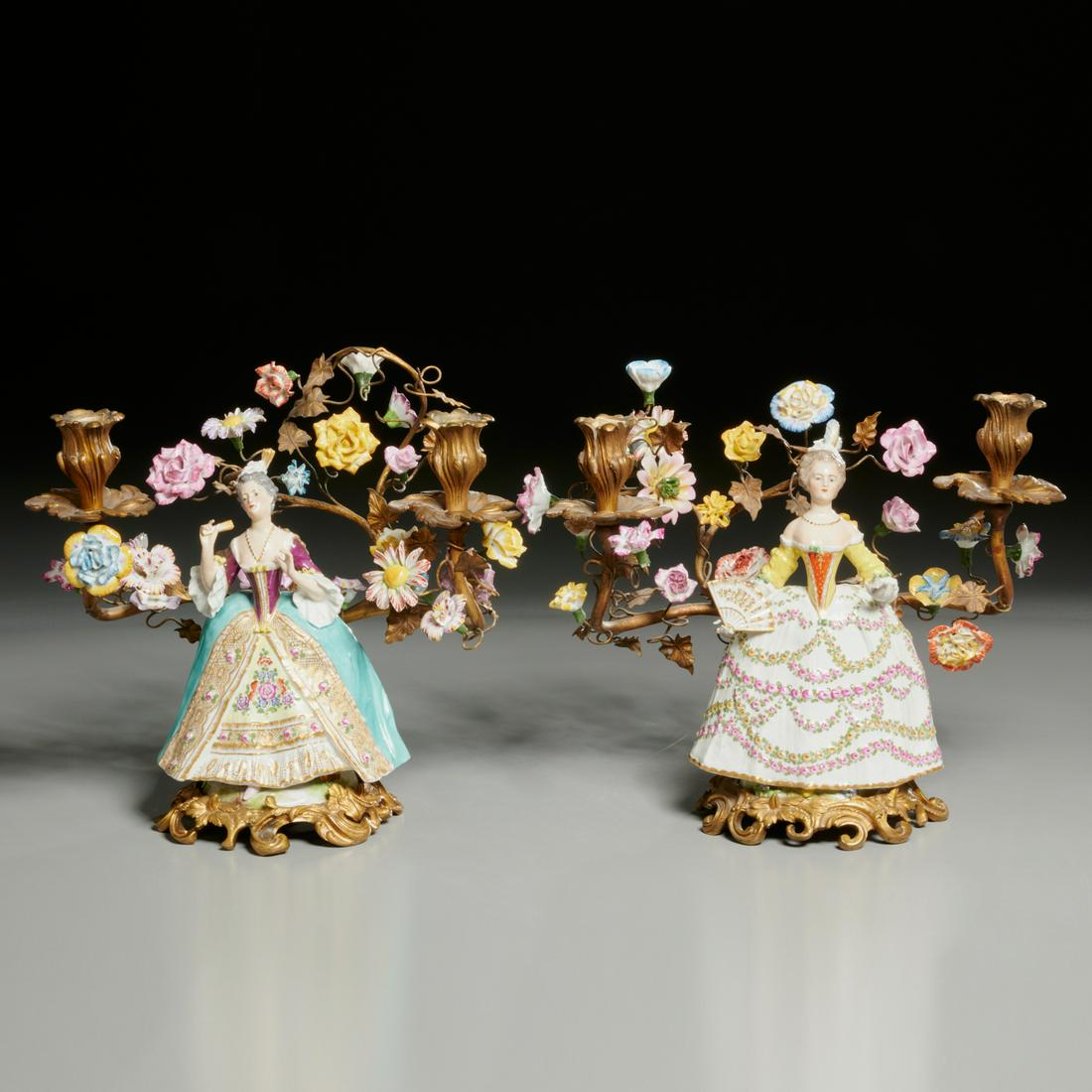 Vincent Dubois, pair porcelain figural candelabra (1 of 7)