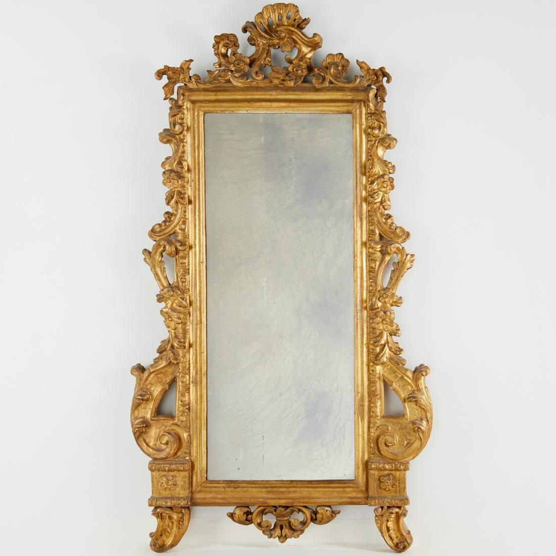 Italian Rococo giltwood pier mirror (1 of 6)