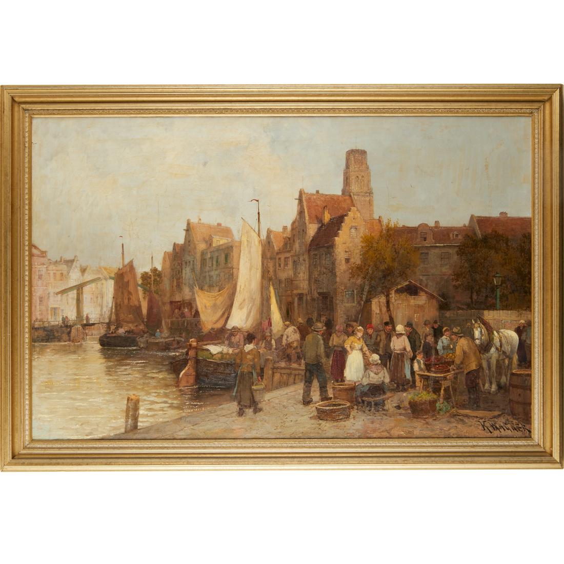 Karl Wagner, large oil on canvas (1 of 6)