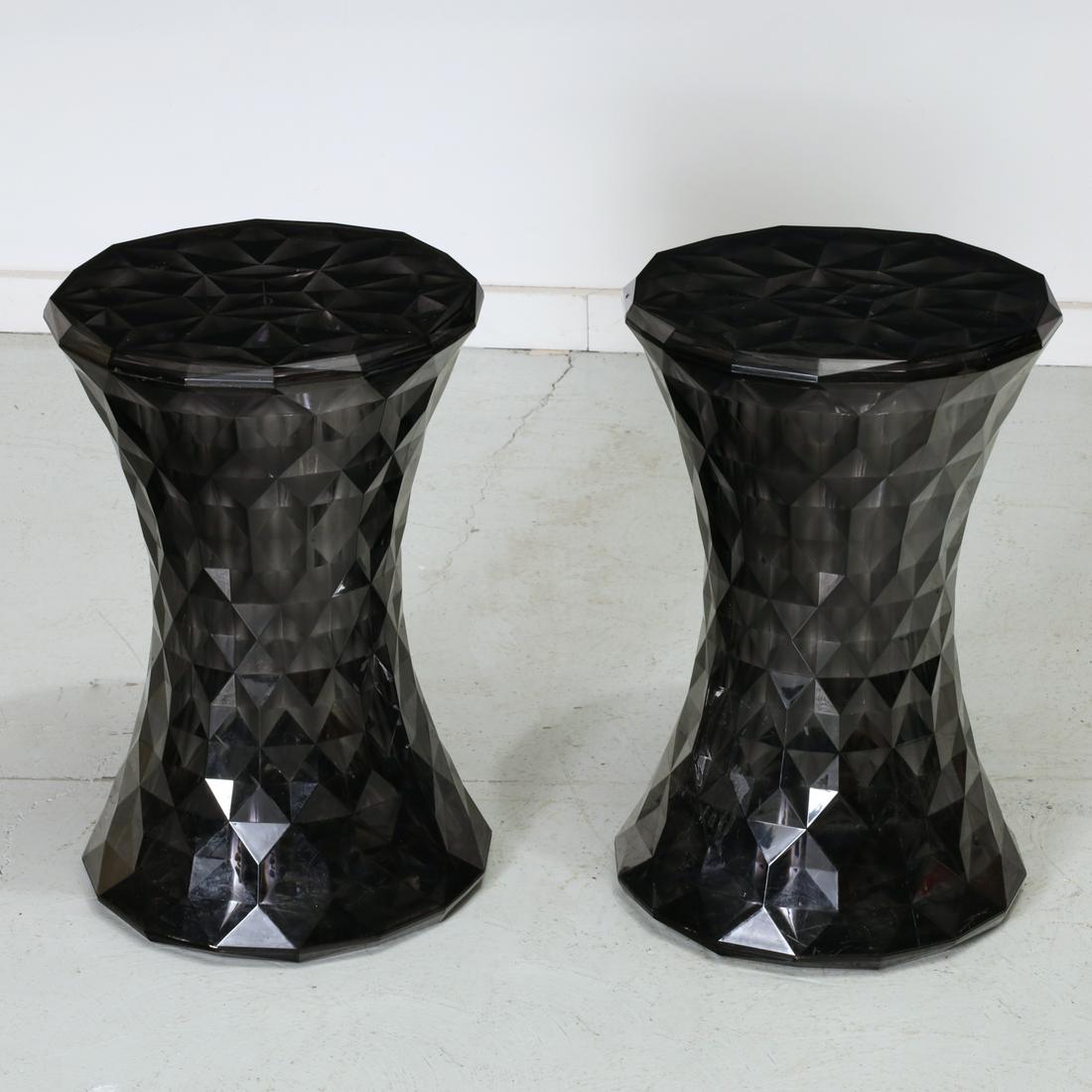 Pair Marcel Wanders for Kartell, "Stone" stools (1 of 4)