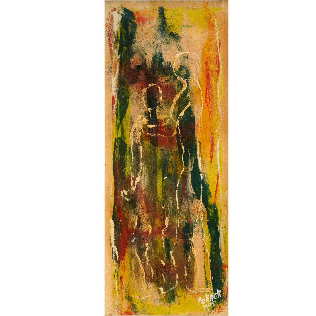 Reginald Pollack, oil on paper, 1945 (1 of 6)