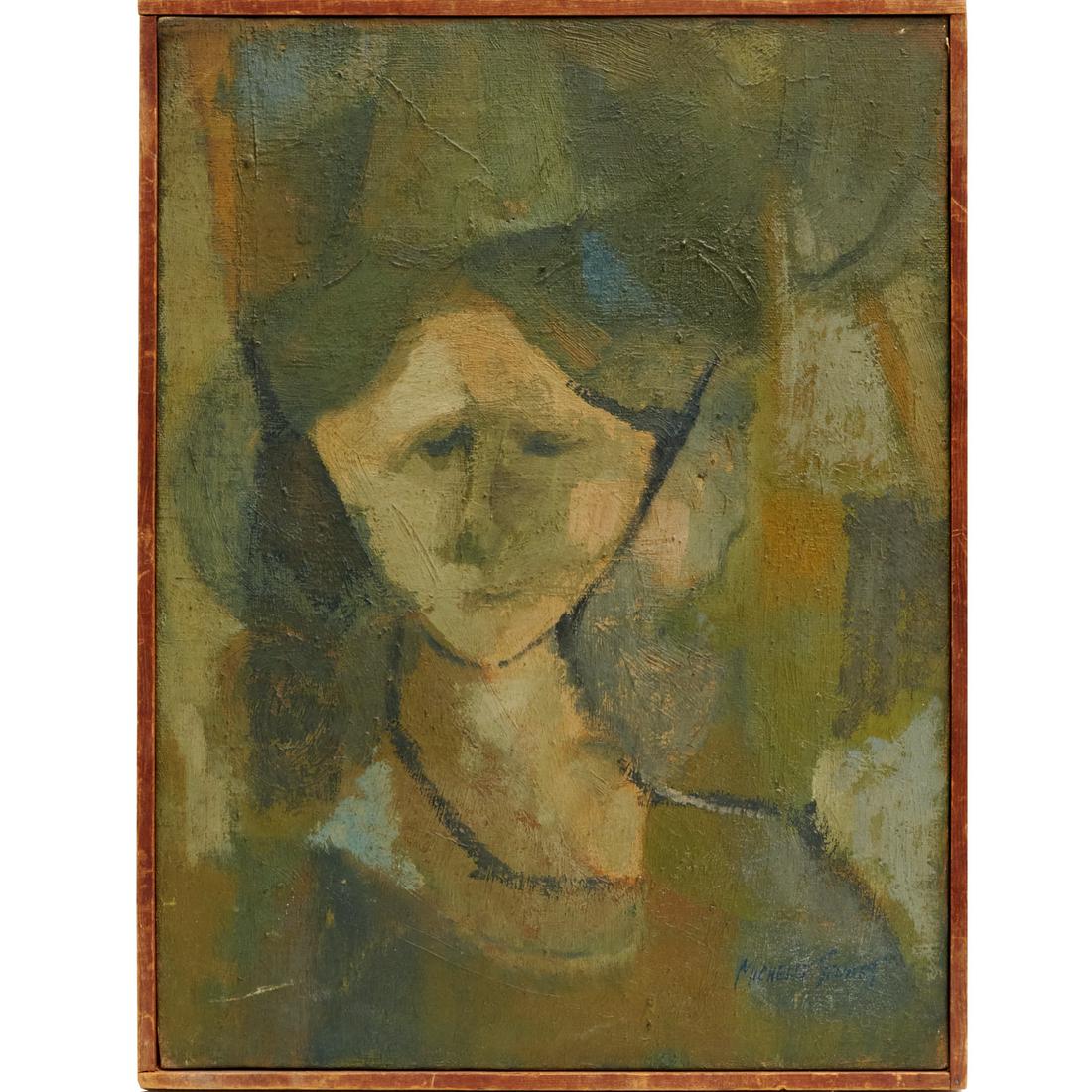 Michelle Stewart, portrait painting (1 of 7)