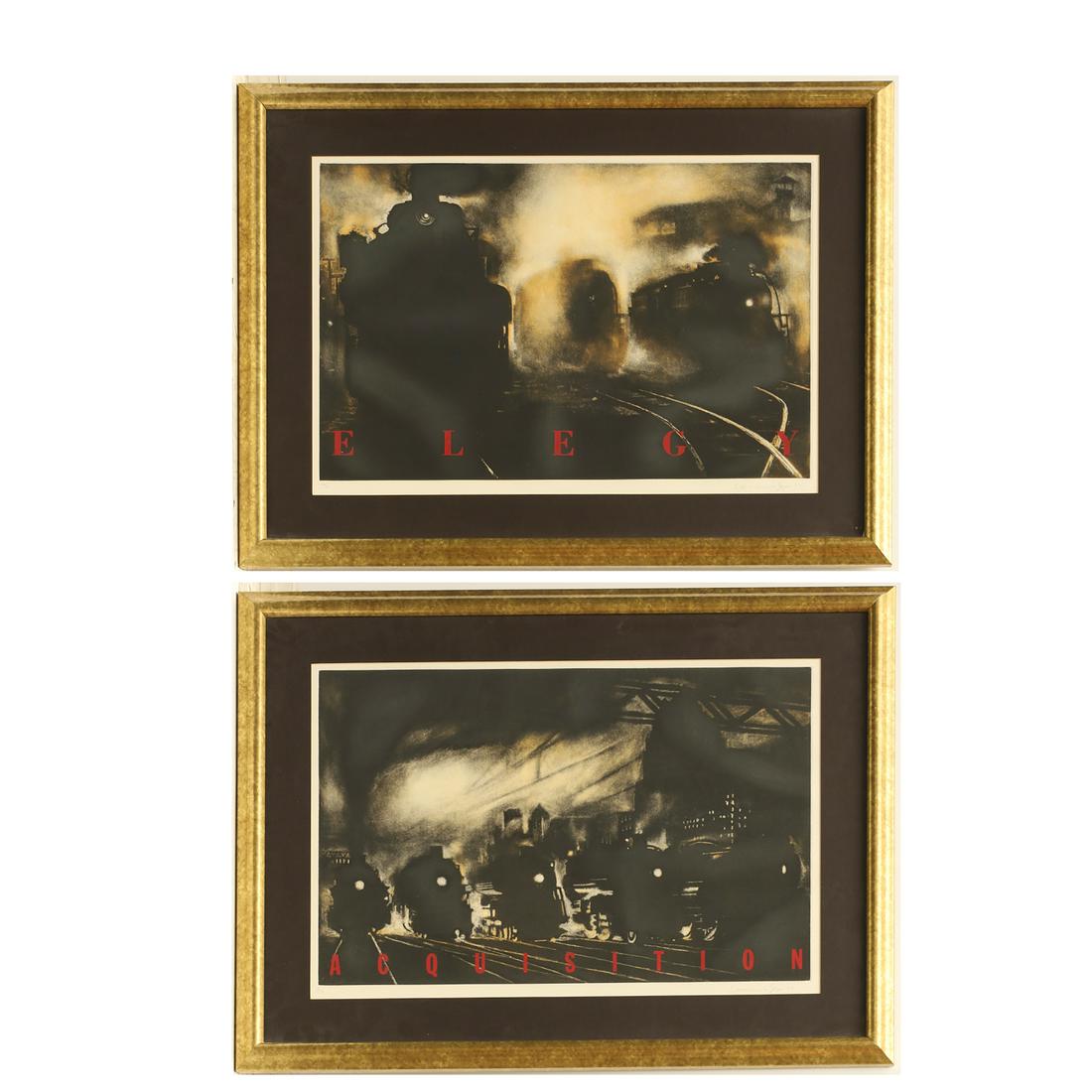 Lawrence Gipe, (2) aquatint etchings (1 of 10)