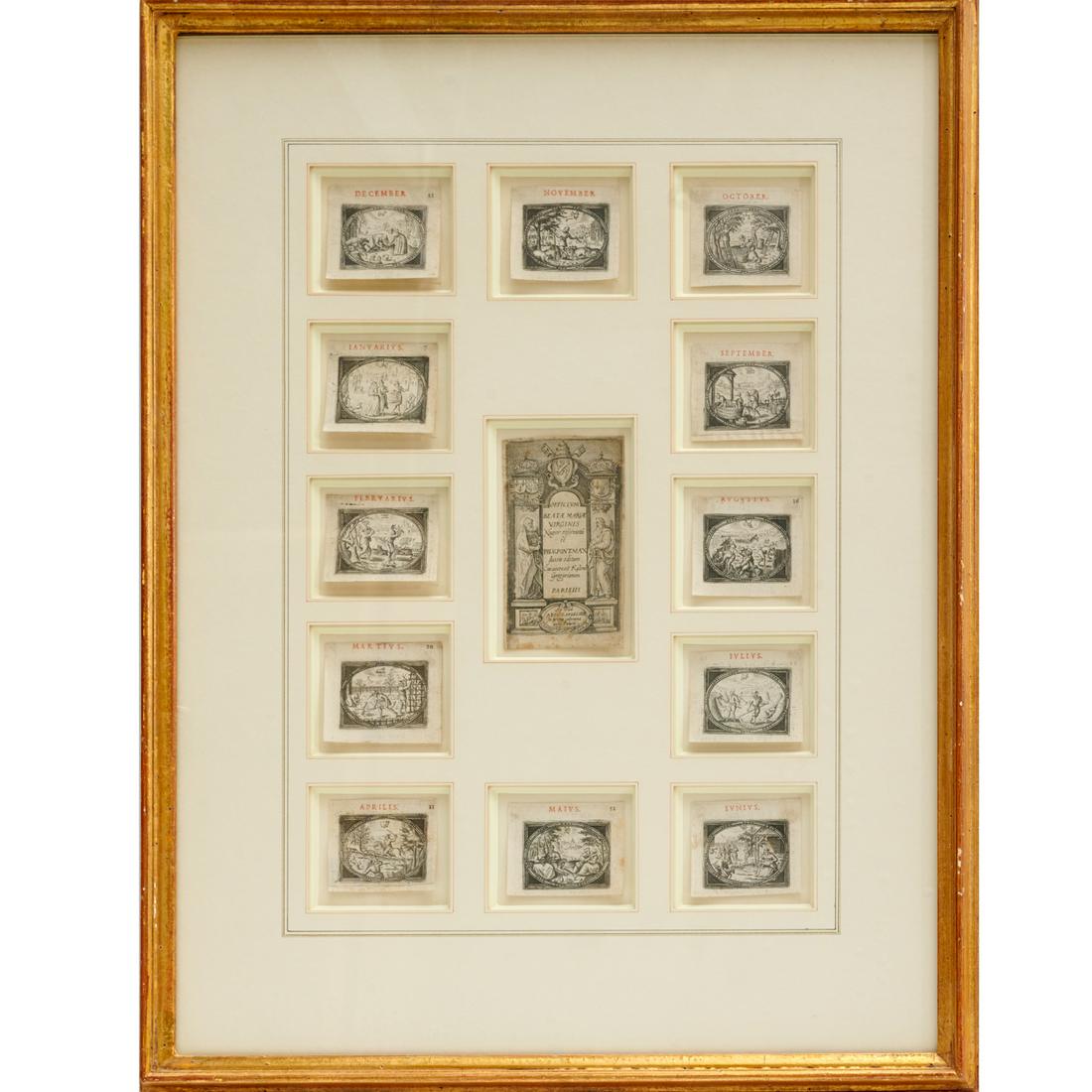 Book of Hours engravings, 1586 (1 of 6)