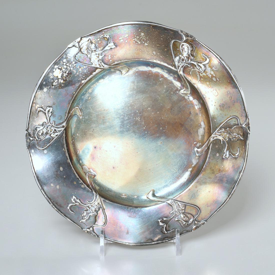 Gorham Art Nouveau sterling child's dish (1 of 5)