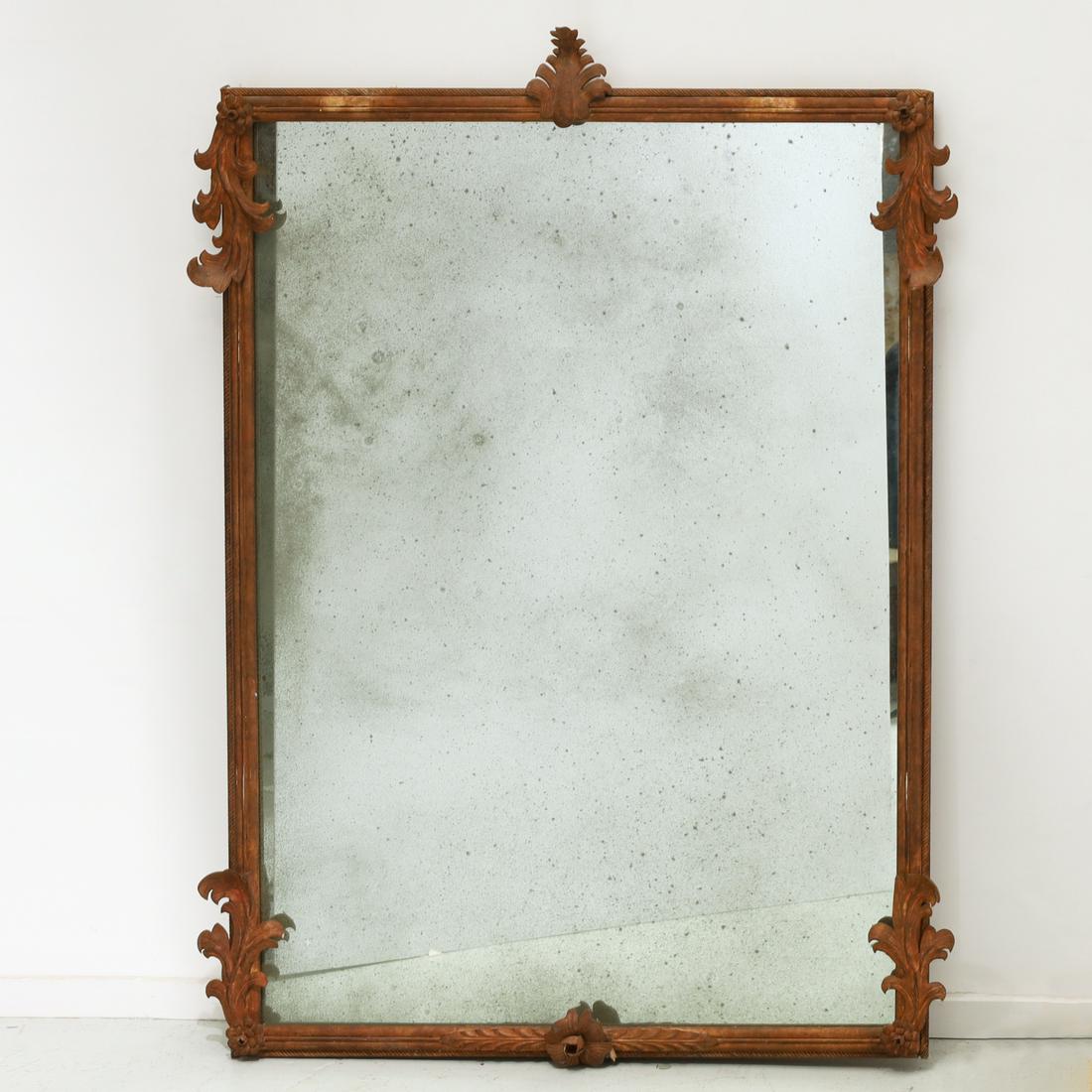 Large Venetian style iron mirror (1 of 7)