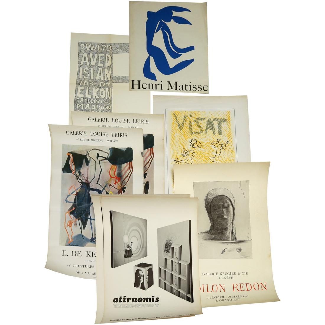 Group (8) vintage art gallery posters (1 of 7)