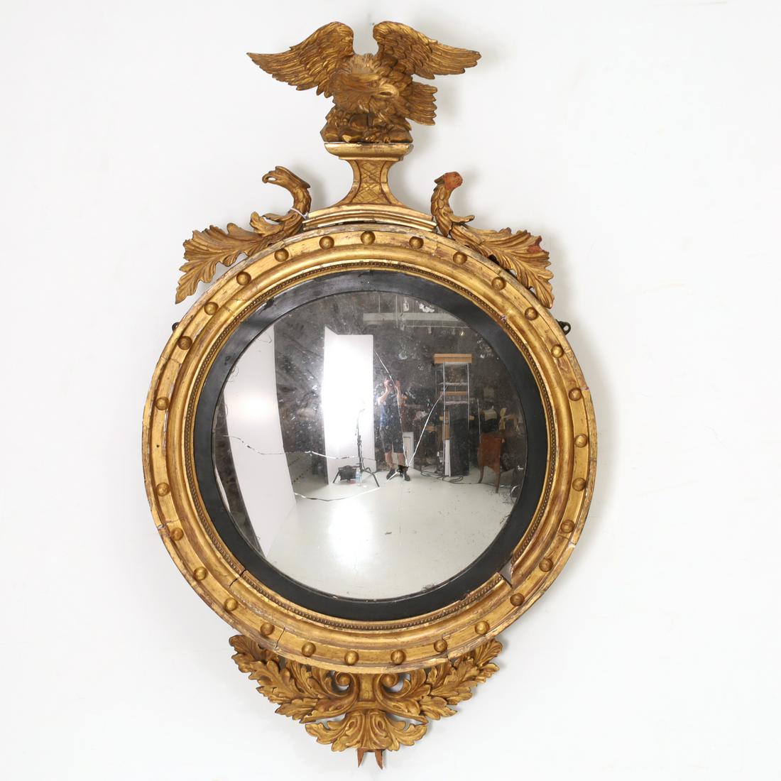 Federal giltwood convex mirror (1 of 7)