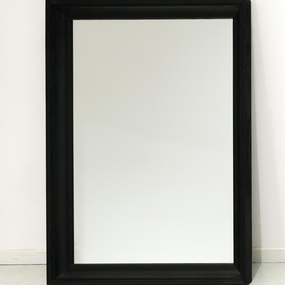 Contemporary designer ebonized wall mirror (1 of 6)