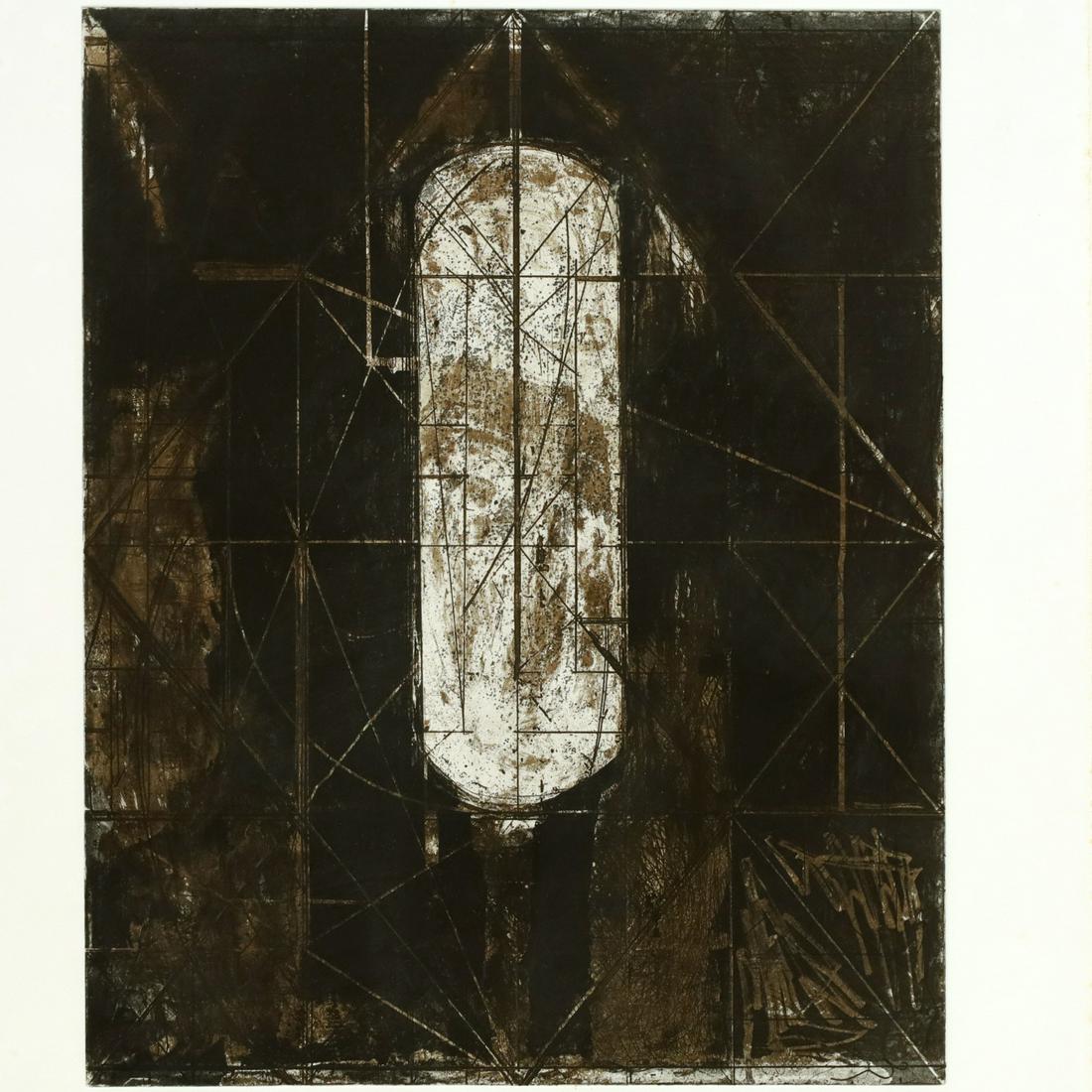 Jake Berthot, large etching, 1992 (1 of 8)