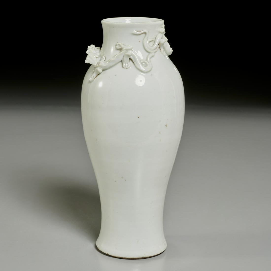 Chinese blanc de chine porcelain vase (1 of 5)