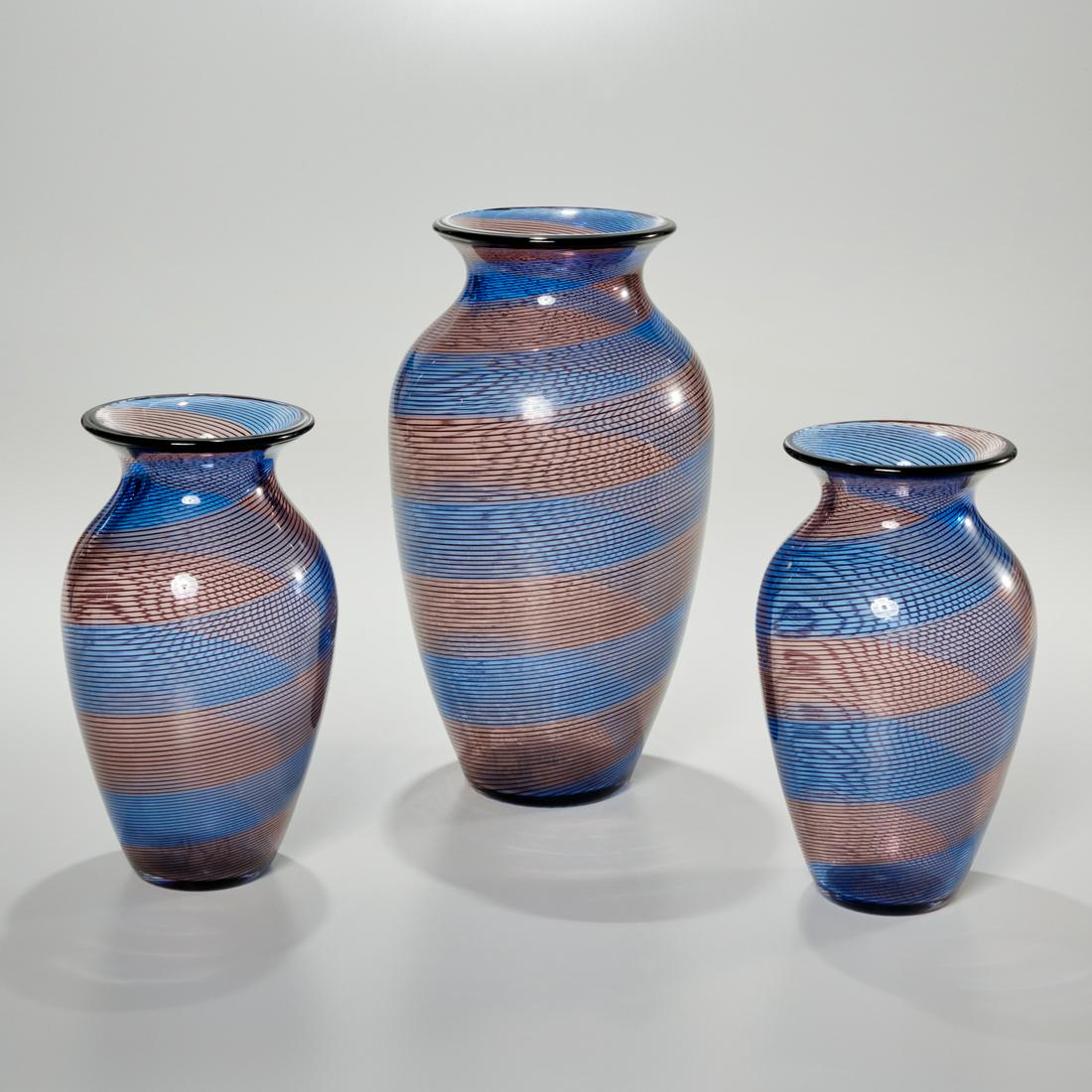 (3) Barovier & Toso Venetian glass vases (1 of 6)