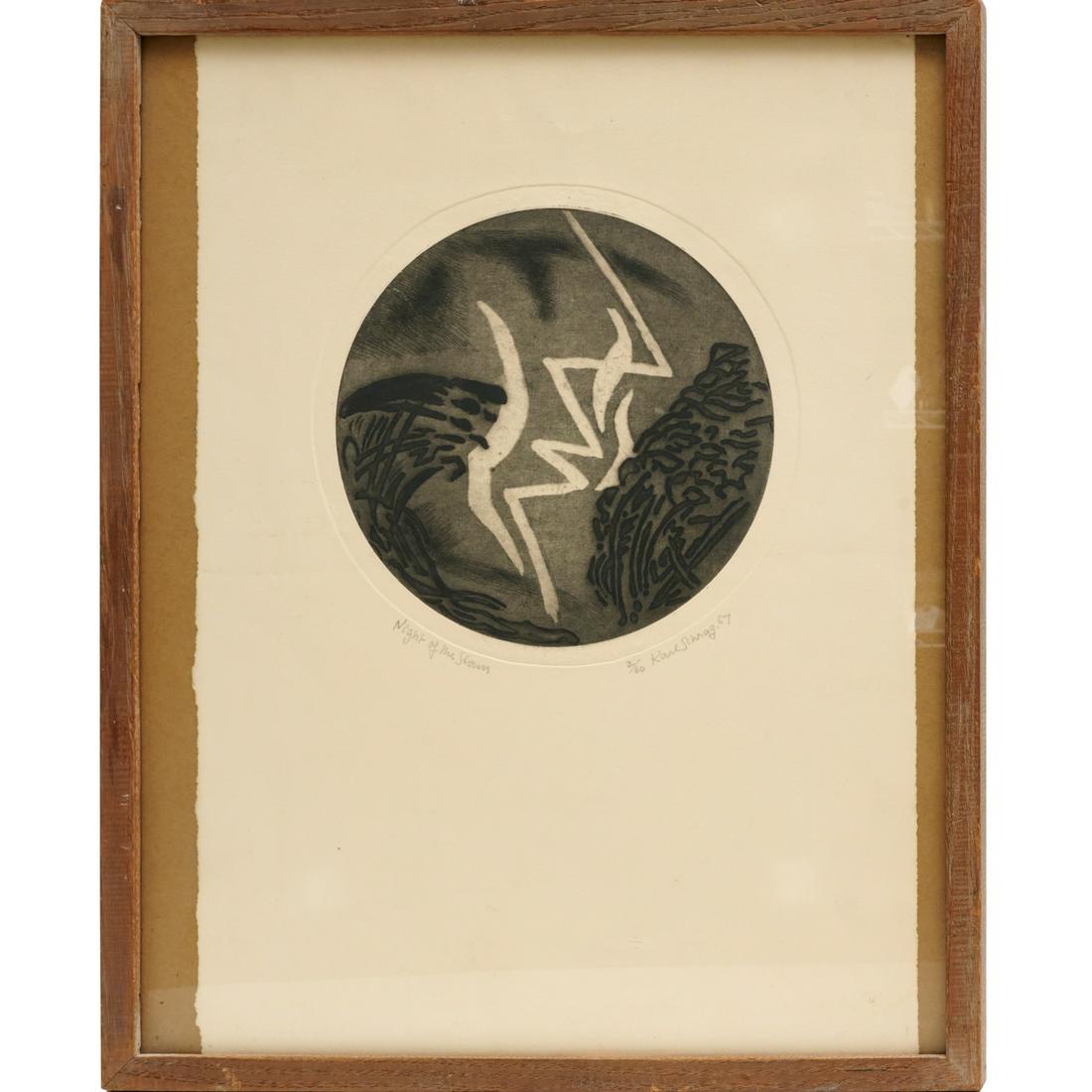 Karl Schrag, signed etching, 1967 (1 of 5)