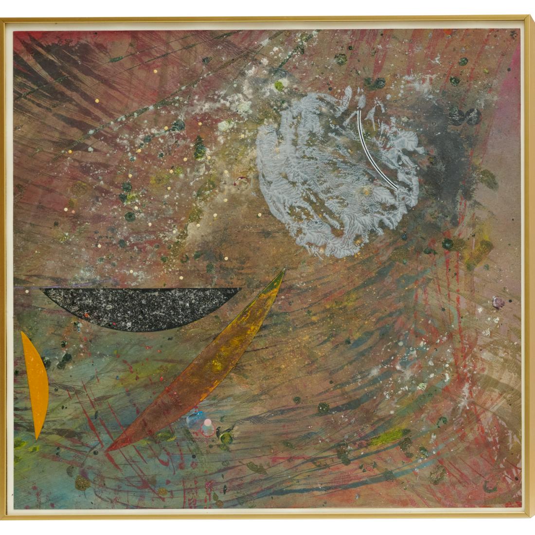 Pat Adams, mixed media on paper, 1982 (1 of 8)