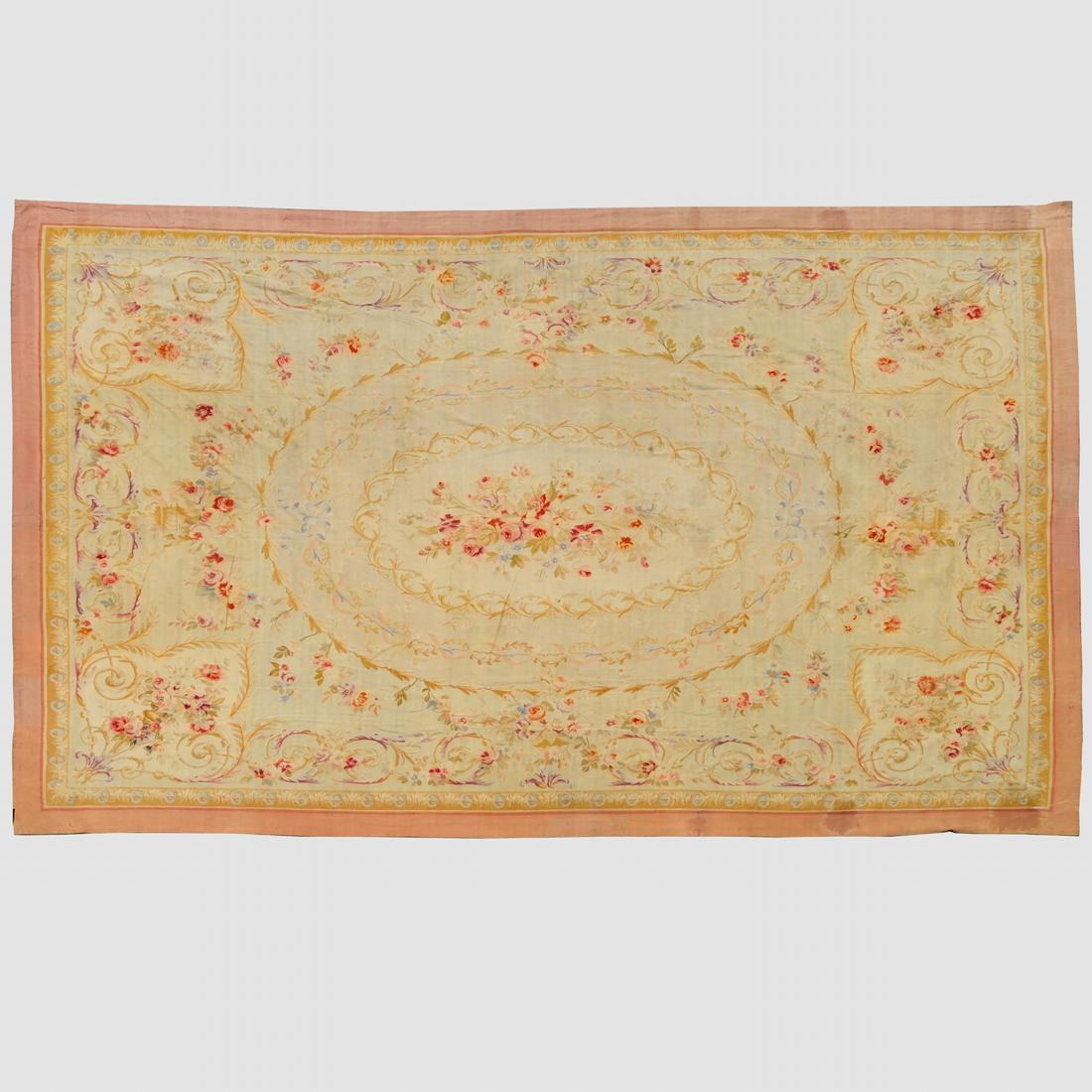 Large Aubusson style carpet (1 of 5)