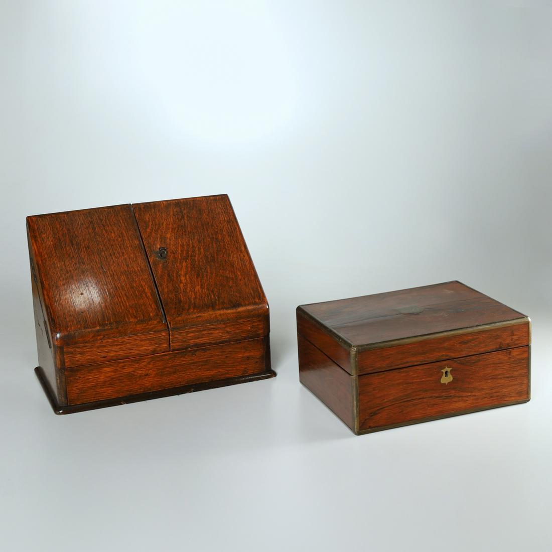 (2) English antique stationary & storage boxes (1 of 7)