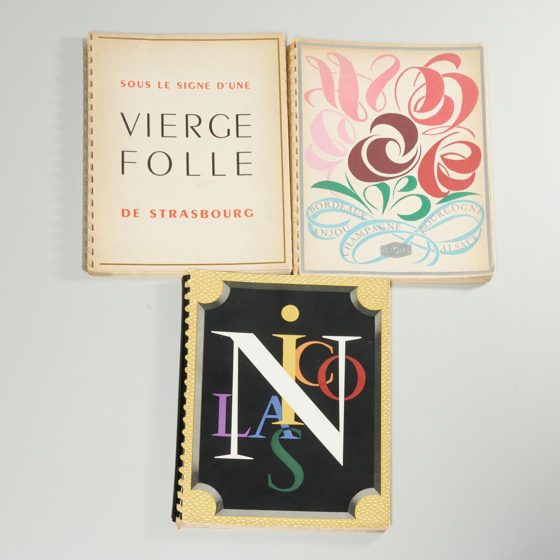 [A. M. Cassandre] Etablissements Nicolas (3) vols. (1 of 5)