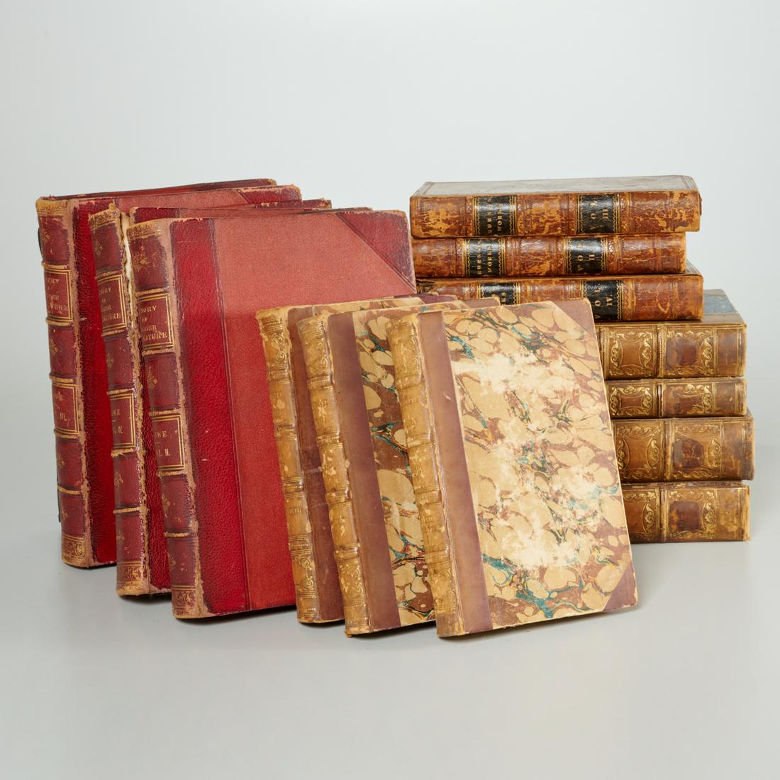 (13) Vols., 19th c. leatherbound sets (1 of 5)