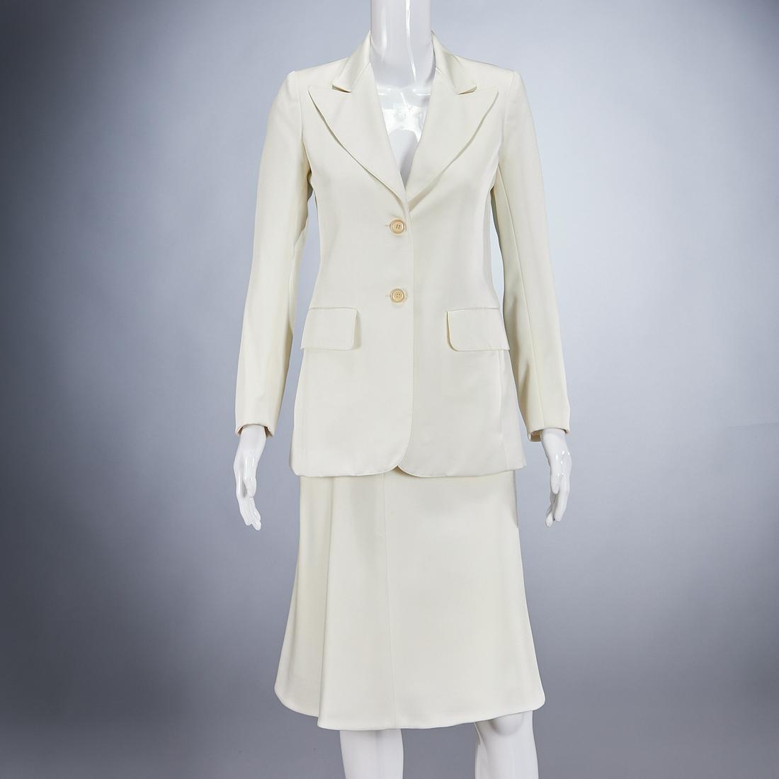Revillon couture ivory skirt suit (1 of 6)