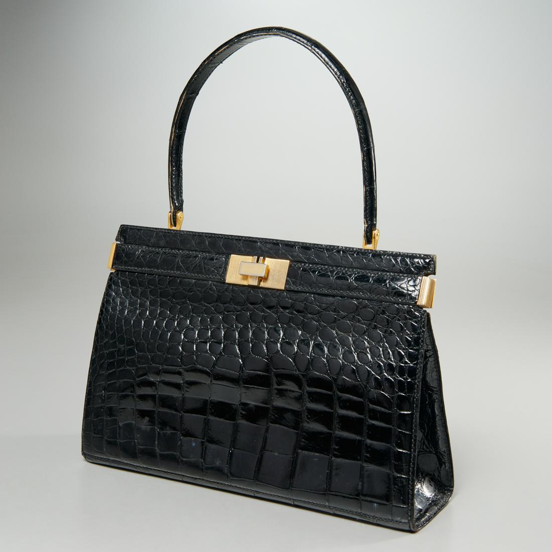 Black alligator Coblentz handbag (1 of 5)