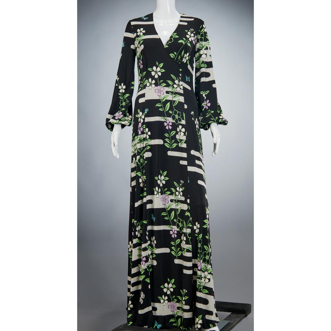 Hanae Mori floral print maxi dress (1 of 5)