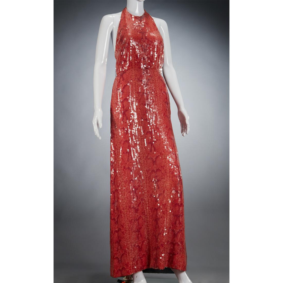 Martha Palm Beach red sequin gown (1 of 5)