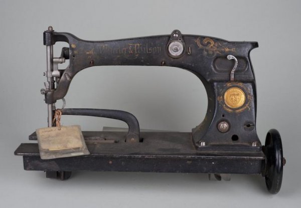 Antique U.S. patent model: sewing machine mechanis: Antique U.S. patent model: sewing machine mechanism, Circa 1890, 20"l
