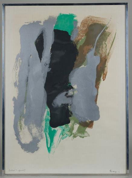 Signed lithograph by Cleve Gray (1918-2004, Ameri: Signed lithograph by Cleve Gray (1918-2004, American), Untitled, 29.5" x 21" (sight), framed Provenance: The Caral Gimbel-Lebworth Collection, NY