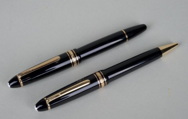 Montblanc Meisterstuck 149 and 161 pens: Montblanc Meisterstuck 149 and 161 pens, 20th century, (2) pieces