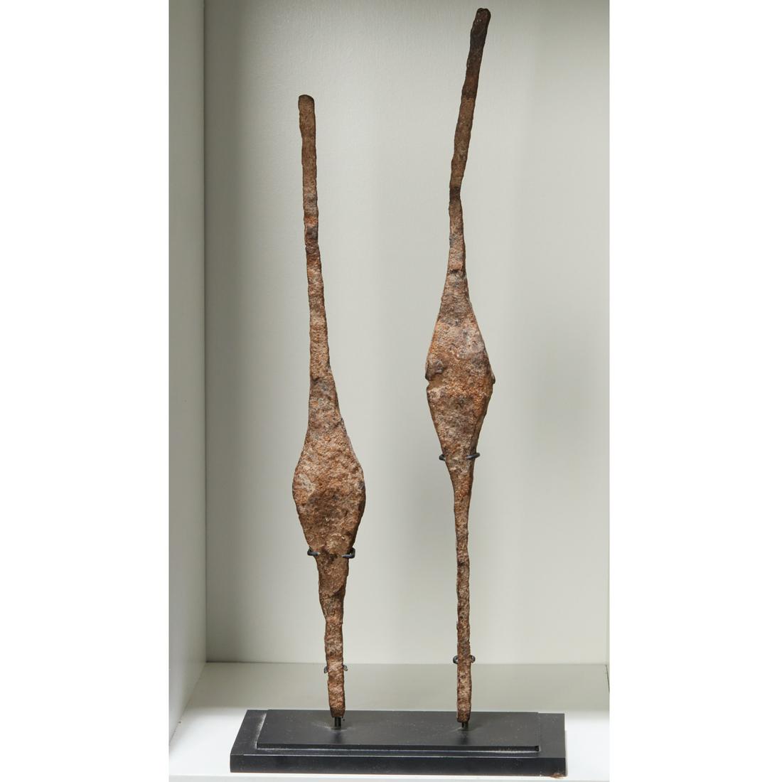 Mumuye Peoples, (2) Tajere currencies, exhibited (1 of 5)