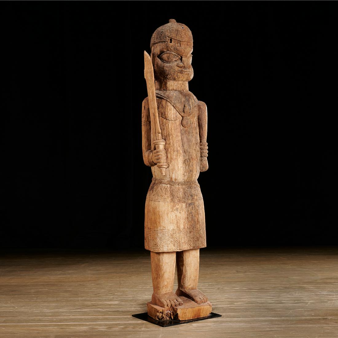 Benin carved figure, ex-collection Jay C. Leff (1 of 11)