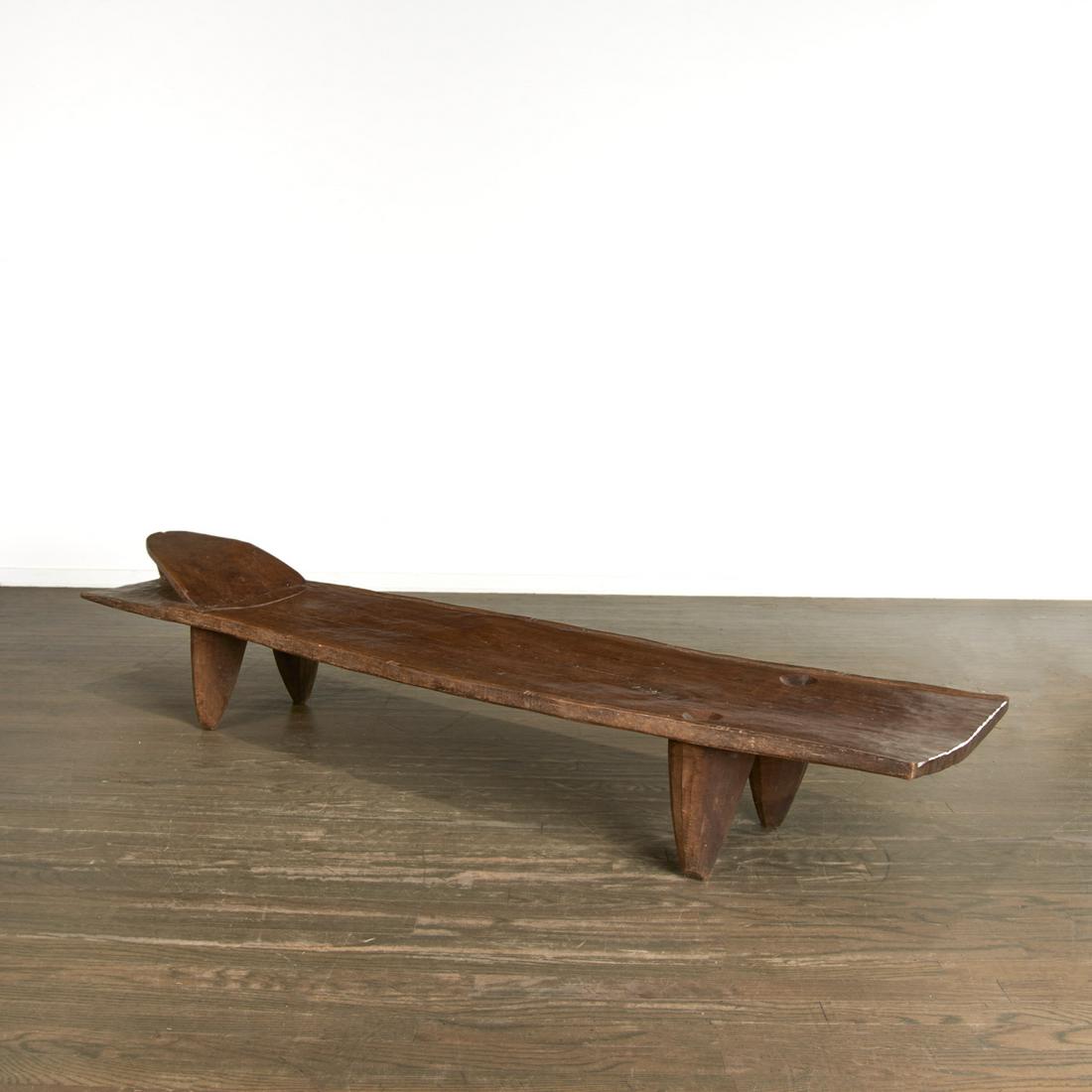 Senufo Peoples, wood carved bed (1 of 9)