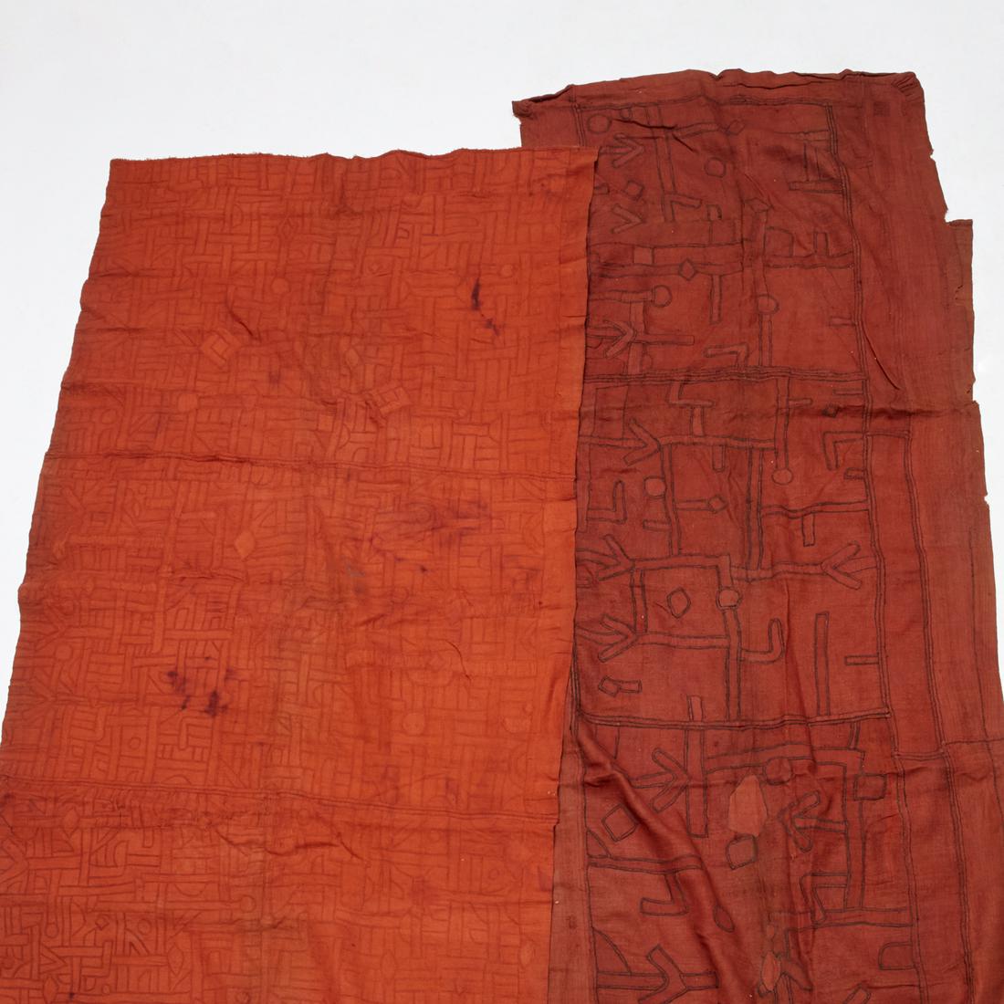 Kuba Peoples, (2) large textiles (1 of 5)