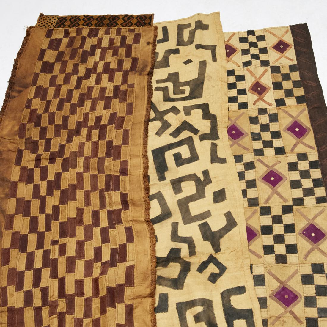 Kuba Peoples, (3) large textiles (1 of 5)