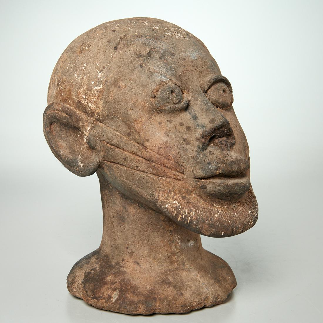 Yoruba Peoples, Ife clay head, ex-Wunderman Coll. (1 of 9)