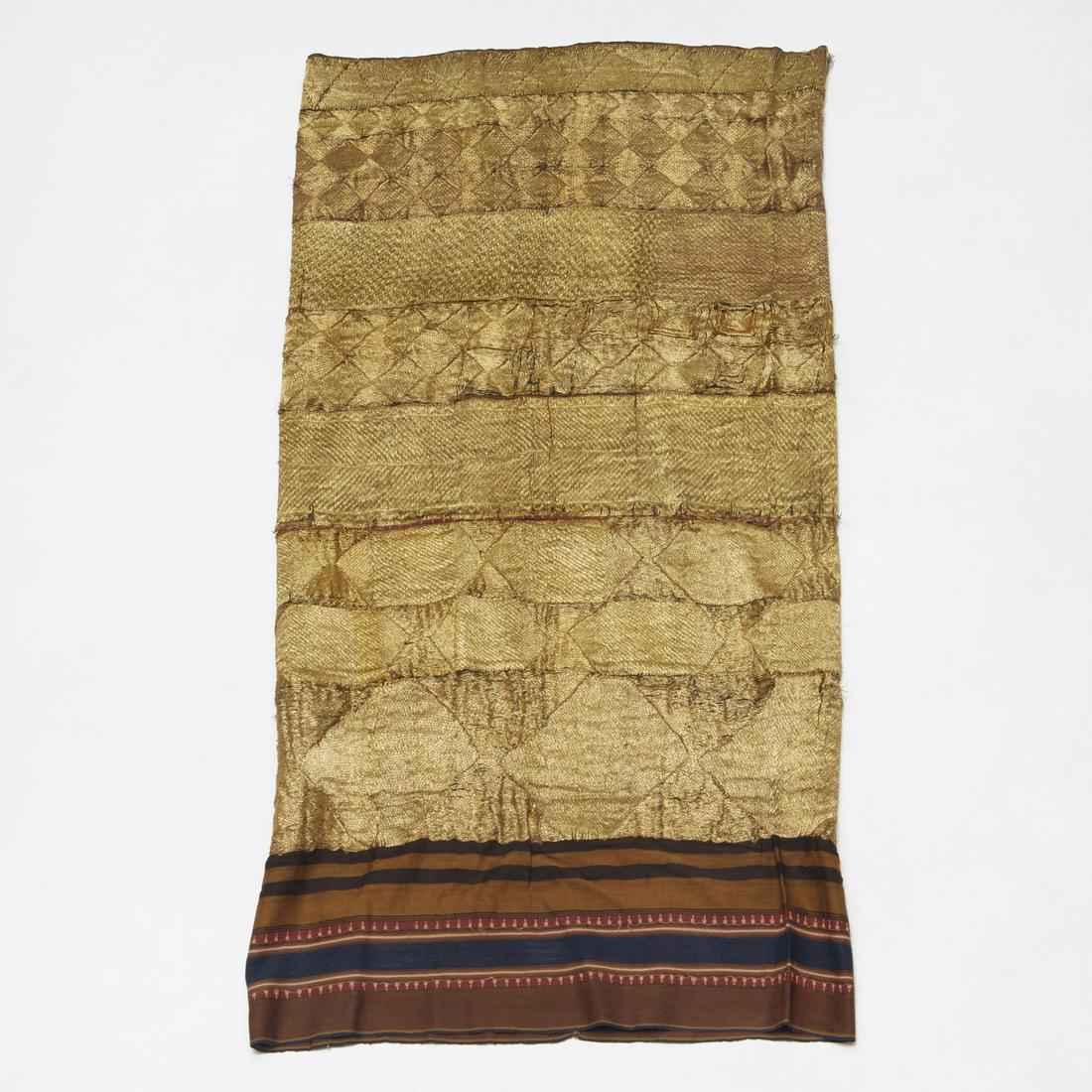 Indonesian Peoples, ceremonial gold thread tapis (1 of 5)