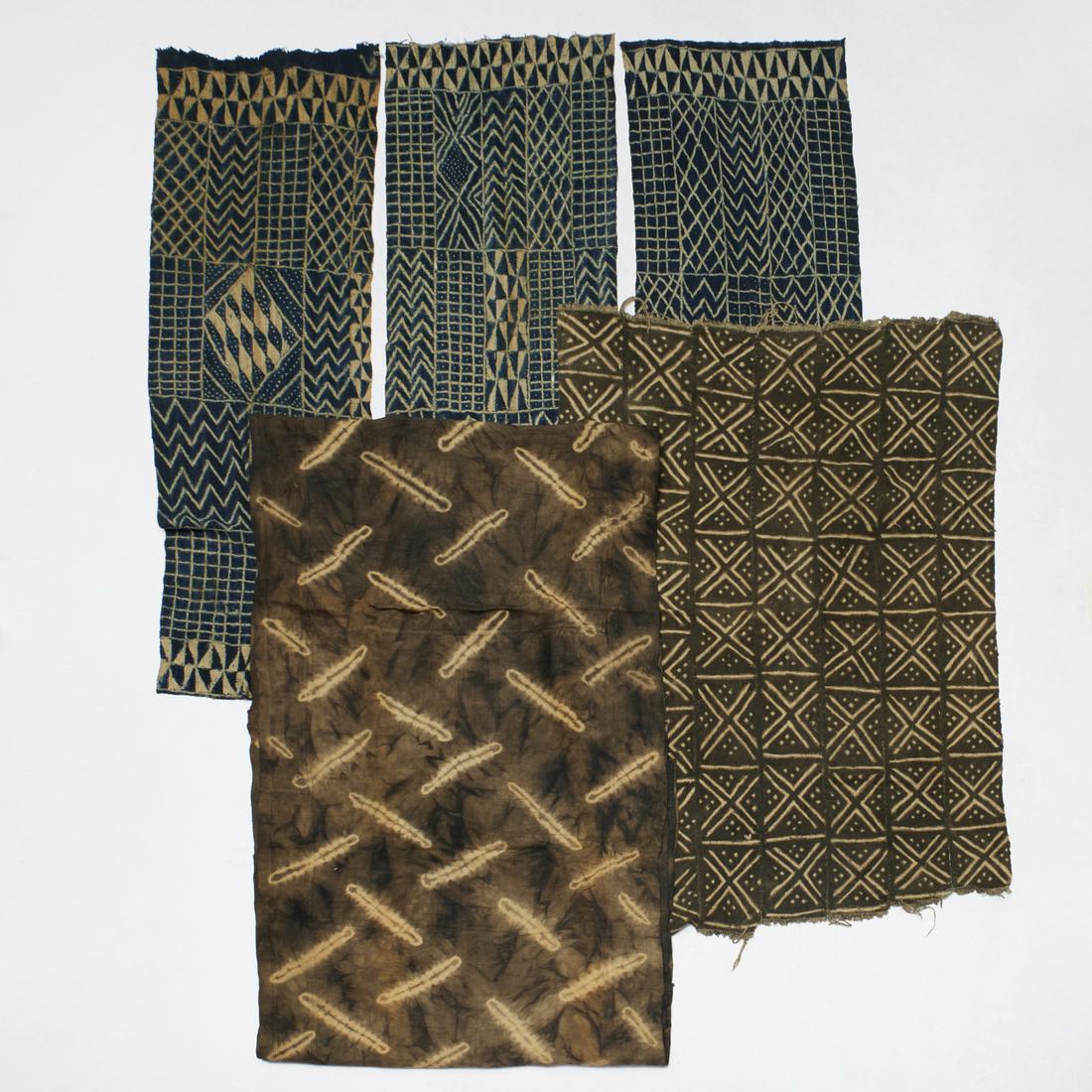 Kuba Peoples, (5) vintage textiles (1 of 5)