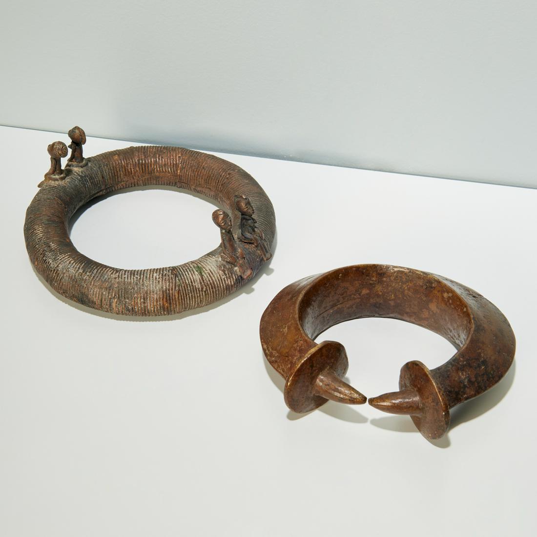 Yoruba Peoples, fine torque collar and altar ring (1 of 5)