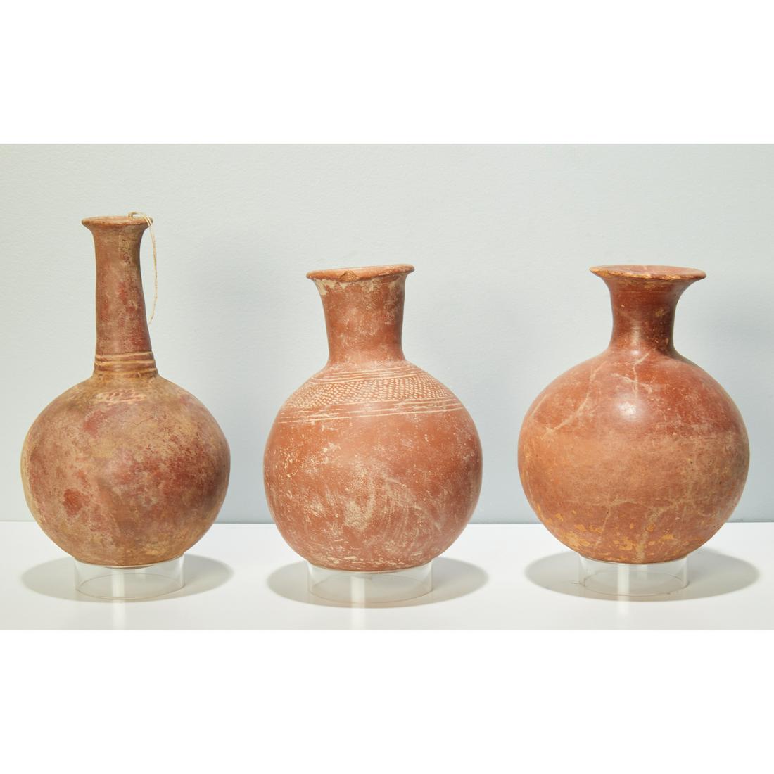 Djenne Culture, (3) terracotta vessels (1 of 9)