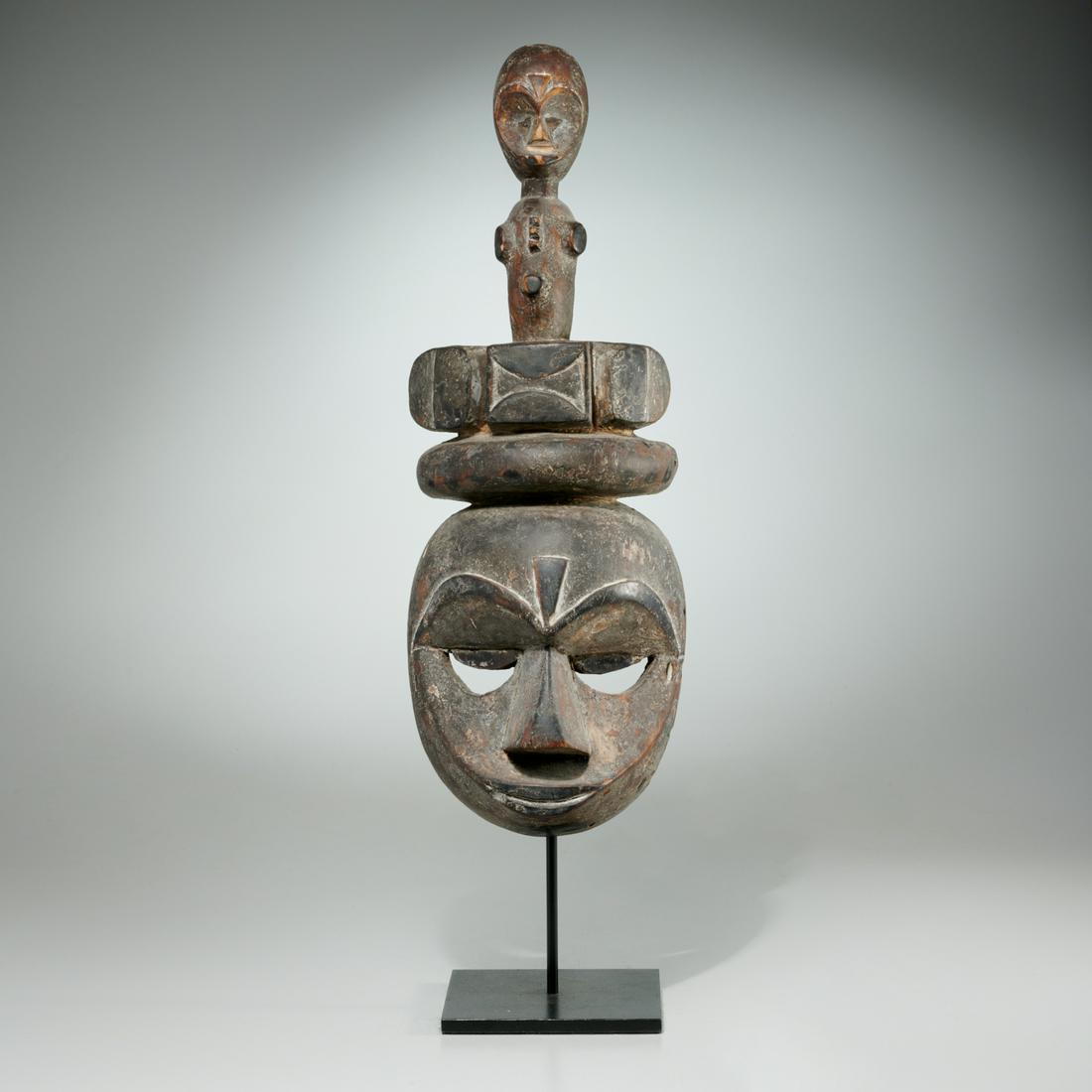Ibibio/Eket Peoples, carved wood mask (1 of 5)